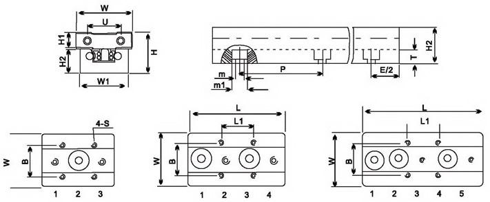 Рельсовые направляющие SNE серии SG 